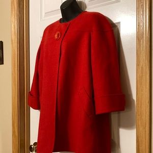 Ellen Tracy Red Jacket - size4